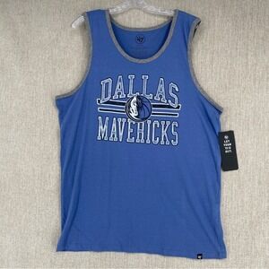 Dallas Mavericks NBA 47 Shirt Tank Men XL Graphic Basketball Tee Athletic Cotton
